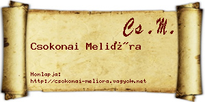 Csokonai Melióra névjegykártya
